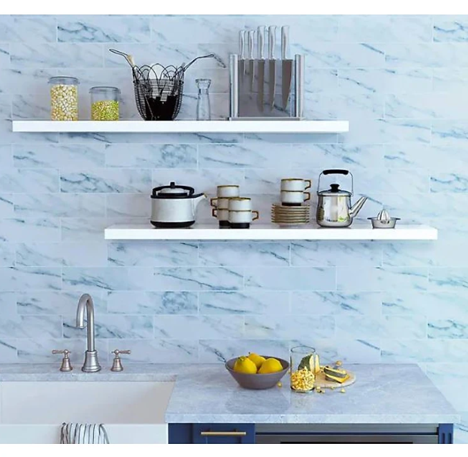 Bộ 2 Kệ Gỗ Treo Tường Kết Cấu Không Giá Đỡ Tundo KT 120x20x2.5 cm