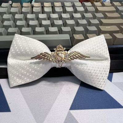 Nơ đeo cổ nam trắng độc đáo dành cho MC - Chú rể- Tiệc cưới Giangpkc 11/2021