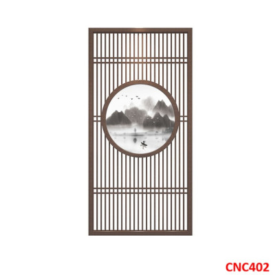 Vách ngăn CNC cho phòng khách, nhà bếp, nhà hàng, spa CNC402 - Nội thất lắp ráp Viendong Adv