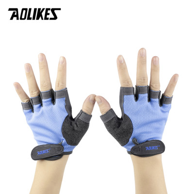 Găng tay thể thao hở ngón Nam - Nữ  hãng Aolikes AL112