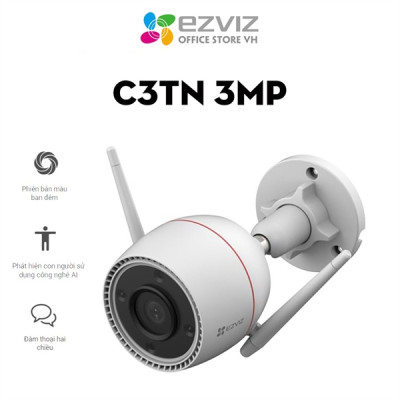 Camera Wifi EZVIZ C3TN 3MP đàm thoại 2 chiều - Hàng chính hãng