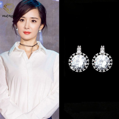 Bông tai bạc Ý Huệ Ngân - Bông hoa xinh xắn RYE141026