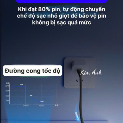 Dây sạc LI-TOP LX73 100W, chân cắm L, dây bọc lớp cao su mềm chống rách, đầu lưới SR chống uốn, hàng chính hãng