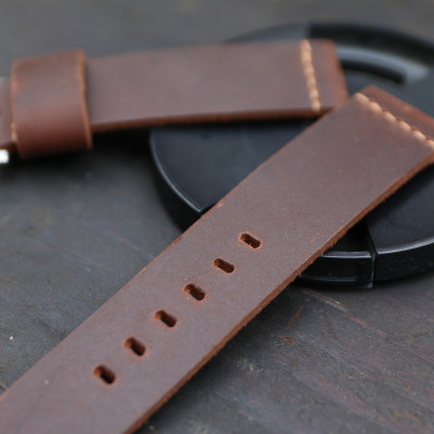 Dây đồng hồ da bò sáp ngựa điên Handmade