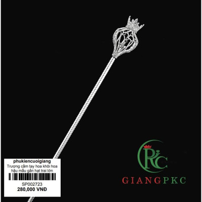 Quyền trượng cầm tay hoa khôi hoa hậu mẫu gắn hạt trai lớn sp002723