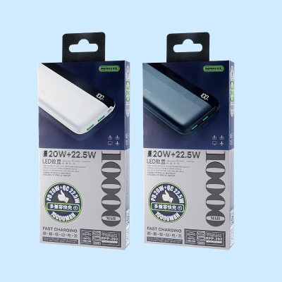 Pin sạc dự phòng 10000mAh 22.5W Remax RPP-293 3 Output USB - Type C & 2 Input Micro/Type-C - Hàng Chính Hãng Remax Bảo Hành 12 Tháng Lỗi 1 Đổi 1