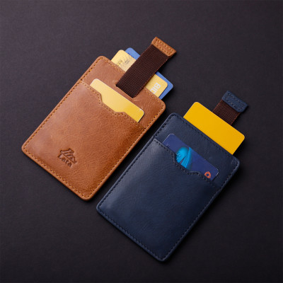 Ví nam da bò Lata (Thời trang nam đựng namecard - Ví da thật LVN77)