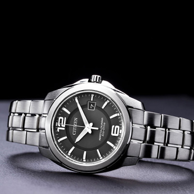 Đồng Hồ Nam Citizen Dây Thép Không Gỉ BL1240-59E - Mặt Đen  (Sapphire)