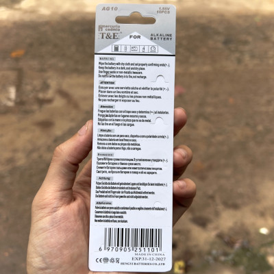 10 Viên Pin Cúc Áo G10 - LR54 - L1130 Vinnic 1,5V