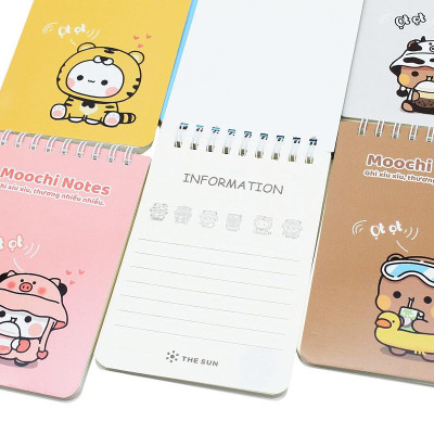 Sổ Lò Xo Moochi Notes B7 - Kẻ Ngang - 120 Trang 80gsm - The Sun 05