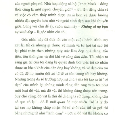 Không Ai Nợ Bạn Sự Xinh Đẹp - Women Don