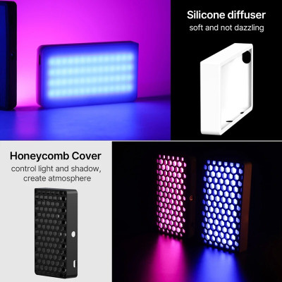 Đèn LED Đổi Màu RGB (2500K-9000K) - Đèn trợ sáng tích hợp 20 loại hiệu ứng ánh sáng động độc đáo Ulanzi LT002 RGB - Hàng Nhập Khẩu