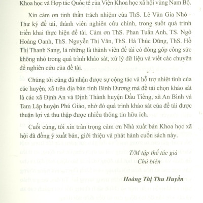 Dịch Chuyển Lao Động Trong Ngành Cao Su Tiểu Điền Ở Tỉnh Bình Dương