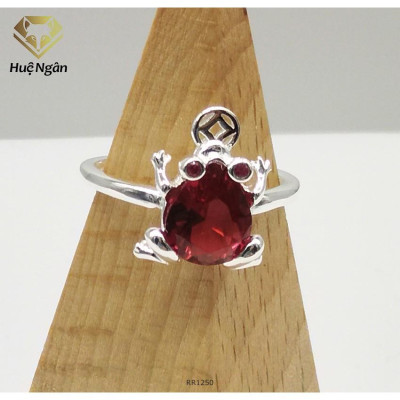 Nhẫn bạc 925 Huệ Ngân - Cóc thần tài may mắn tài lộc RR1250