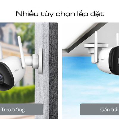 Camera IP ngoài trời IMOU BULLET 2C F22P F42P Full HD Wifi Hotspot, chống nước - Hàng chính hãng