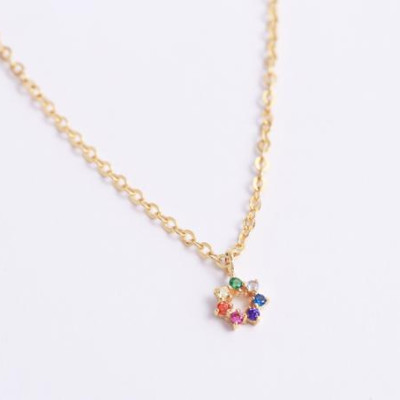 Lắc tay bạc cao cấp cầu vồng hoa Gix Jewel LT09