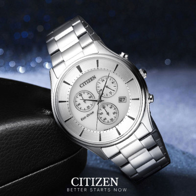 Đồng Hồ Nam Citizen Dây Thép Không Gỉ AT2360-59A - Mặt Trắng (Sapphire)