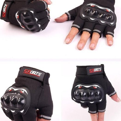  Bộ Găng Tay đi phươt, tập gym, thể thao , cá tính và mạnh mẽ đa năng Dành Cho Phượt Thủ , Gymer (Hở Ngón) - Màu Xanh Dương 