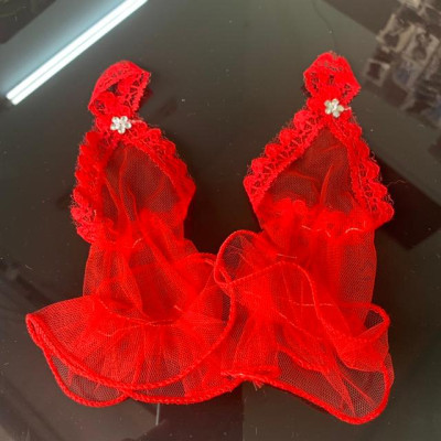 Gắng tay cô dâu xỏ ngón lưới mỏng phụ kiện cưới Giang