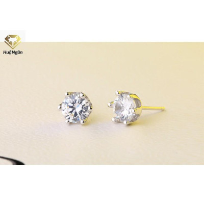 Bông tai bạc Ý 925 Huệ Ngân - Nụ đá RYE140799 P2