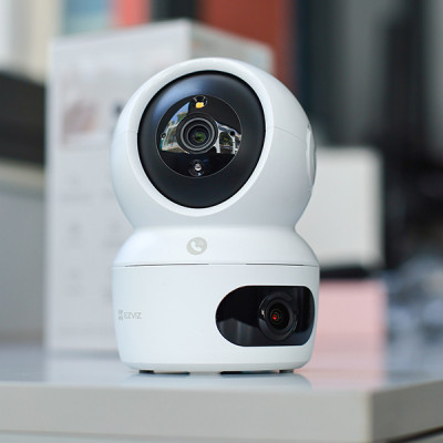 Camera 2 Mắt trong nhà EZVIZ H7C 8MP có màu ban đêm, quay 360 độ, đàm thoại 2 chiều-Hàng chính hãng