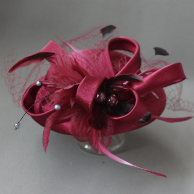 kiểu công nương nơ lưới đính hạt trai 12/2020 giangpkc màu đỏ đô.