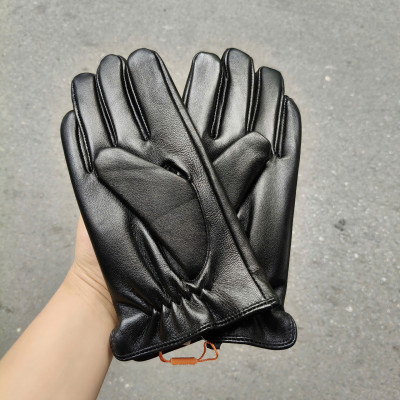Bao tay da nam BHY8717 Găng tay nam da cừu. Tích hợp cảm ứng, Lót lông ấm