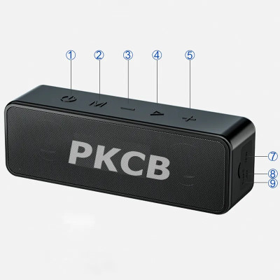 Loa bluetooth 5.3 PKCB 30W Super Bass TWS lên 60w TF Card/ Line in 3.5mm / AUX Stereo Surround, Loa Không Dây Nghe Nhạc Pin 3000Mah - Hàng Chính Hãng