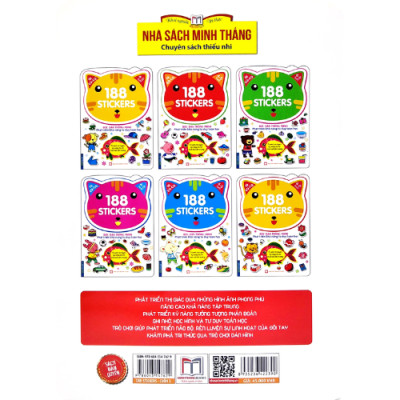 Bóc Dán Hình Thông Minh Phát Triển Khả Năng Tư Duy Toán Học IQ EQ CQ (4-5 Tuổi) -  188 Sticker (Quyển 1)