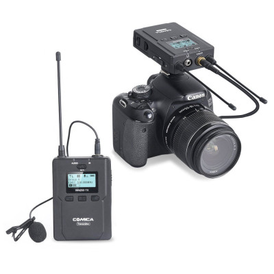 Micro không dây cho máy ảnh, máy quay Comica CVM-WM200 (A/C) - Hàng chính hãng