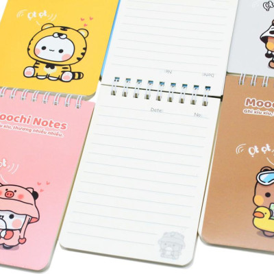 Sổ Lò Xo Moochi Notes B7 - Kẻ Ngang - 120 Trang 80gsm - The Sun 06