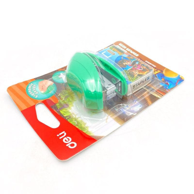 Bấm Kim Số 10 Deli 220 - Mẫu 3 - Xanh Ngọc