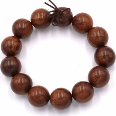 Hạt chuỗi đeo tay gỗ Thủy tùng nâu 18 ly