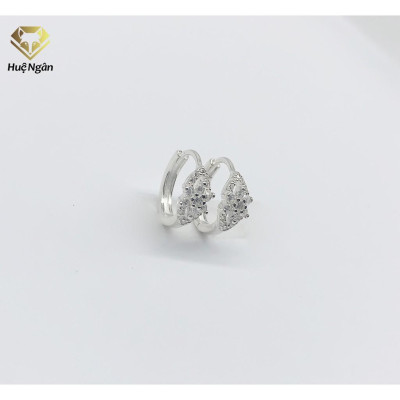 Bông tai bạc Ý 925 Huệ Ngân - Nơ Xinh RYE140605