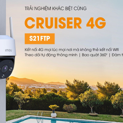 Camera Wifi imou Cruiser S21FTP dùng sim 4G - Hàng chính hãng