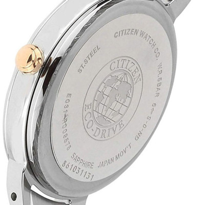 Đồng Hồ Nữ Citizen Dây Thép Không Gỉ EM0676-85X - Mặt Vàng Hồng (Sapphire)