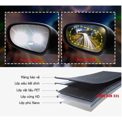 Miếng dán chống nước gương Ô tô