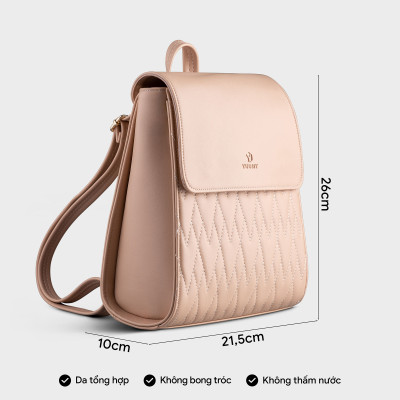 Balo Yuumy ( Thời trang nữ tiện lợi cỡ trung - Balo da Seasand YBA72 )