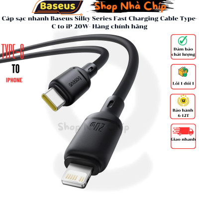 Cáp sạc nhanh Baseus Silky Series Fast Charging Cable Type-C to iP 20W- Hàng chính hãng