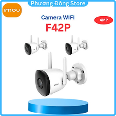 CAMERA WIFI IMOU NGOÀI TRỜI F42P 4M 2K, Mic Thu Âm - HÀNG CHÍNH HÃNG