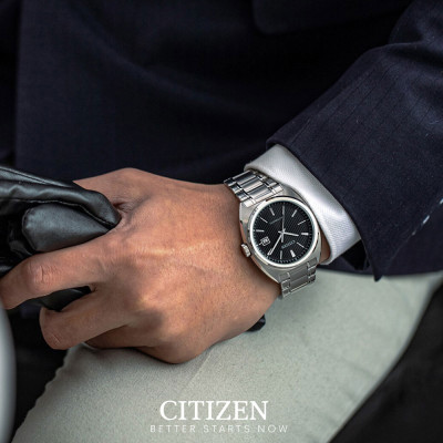 Đồng Hồ Nam Citizen Dây Kim Loại Máy Cơ-Automatic NJ0100-71E - Mặt Đen