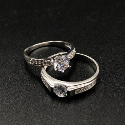 Nhẫn Đôi Nhẫn Cặp Bạc Valentine Ring BẠC HIỂU MINH NC659
