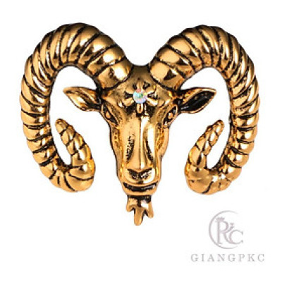 Ghim cài áo vest sừng sơn dương nam tính giangpkc sp002911