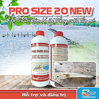 Pro Size 20 New – Giải pháp hoàn hảo cho tôm cá bỏ ăn, trống đường ruột, tôm cá tấp mé