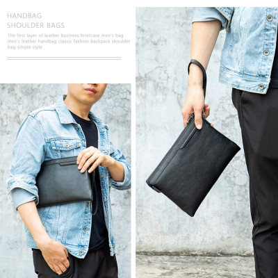 Clutch da thật - Ví cầm tay nam da bò BHM8697