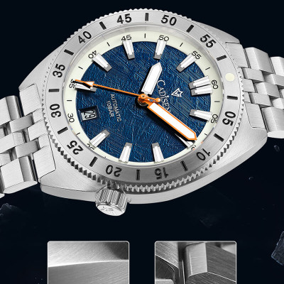 Đồng Hồ Nam Cadisen C8231M1 Chính Hãng Full Box Chống Nước Kính Chống Xước Dây Thép BH 2 Năm Máy Cơ