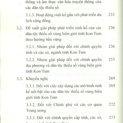 Sinh Kế Của Các Dân Tộc Thiểu Số Vùng Biên Giới Tỉnh Kom Tum (Sách chuyên khảo) - TS. Dương Thị Ngọc Bích chủ biên 