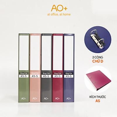 Bìa còng A5 Switch OFF AO+ lưu trữ tài liệu gáy 3.5cm chất liệu nhựa PP WB213/WB214