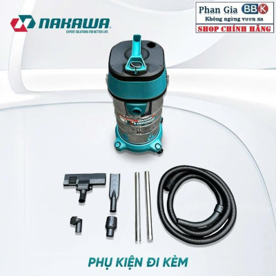Máy hút bụi NAKAWA 30L Công suất 1600W, lực hút khỏe tiện lợi cho công việc dọn dẹp nhà cửa