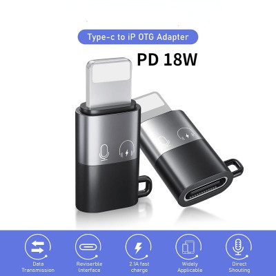 Đầu chuyển đổi Cho Micro Thu Âm Không Dây từ Type C sang Lightningg (i.phone) type c sang ios Jack Dây KHÔNG DÙNG CHO TAI NGHE - Hàng Nhập Khẩu
